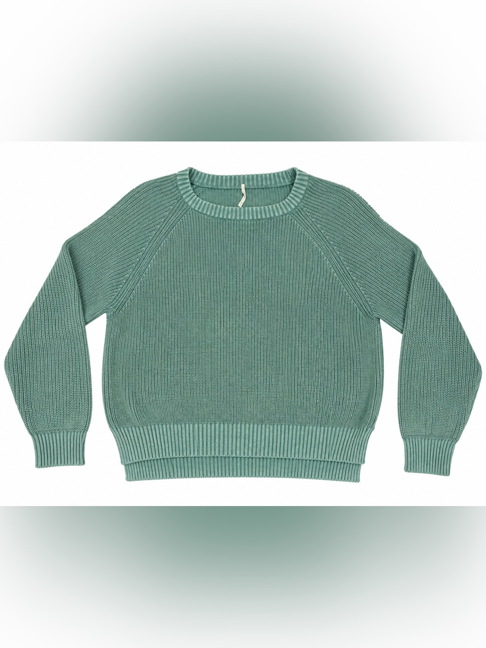 Relaxed Crewneck Sweater in Sage Green